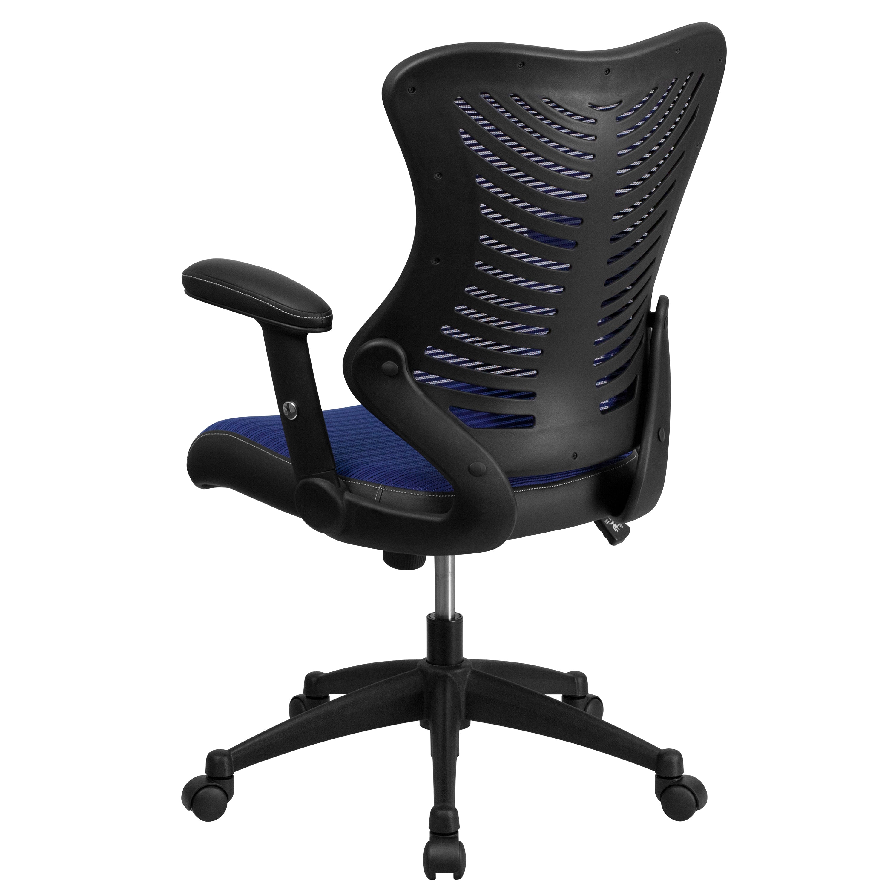 Ergonomic High Back Executive Office Chair with Adjustable Arms - Gray Mesh Swivel Chair for Home & Office Workspace - Perfect for Long Hours of Comfortable Sitting