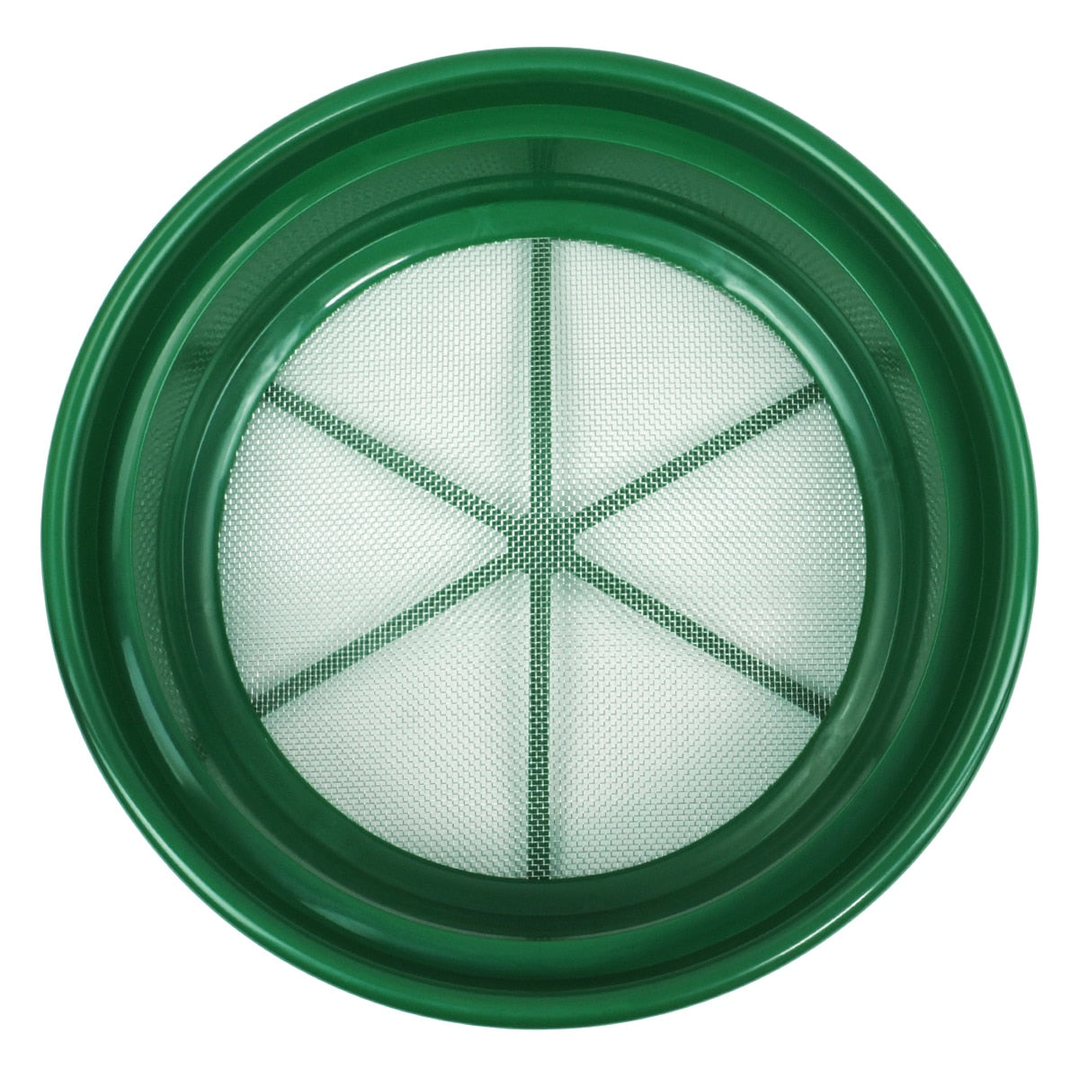 13 1/4 Inch Green Plastic Gold Sifting Pan Classifier - Prospecting Tool for Gold Mining & Metal Detecting