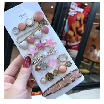 SUNBIRD 8-Piece Pearl Hair Clips Set for Women - Handmade Hair Barrettes, Fashion Hair Accessories, Perfect Birthday Gift (Style 5) | Great for Weddings, Parties, and Everyday Styling