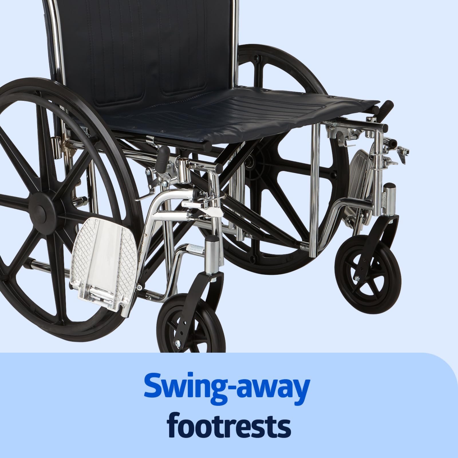 Medline Excel Extra-Wide Bariatric Wheelchair for Heavy Duty Adults & Seniors - 24