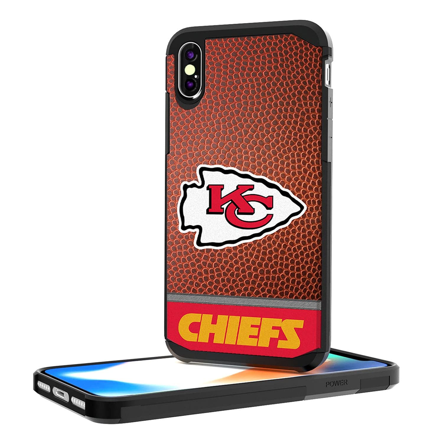 Kansas City Chiefs iPhone Case - Rugged Wordmark Design for iPhone 14/13/12/Pro/Max - Shockproof Protective Cover for Football Fans & Game Day (Perfect for Tailgating & NFL Events)