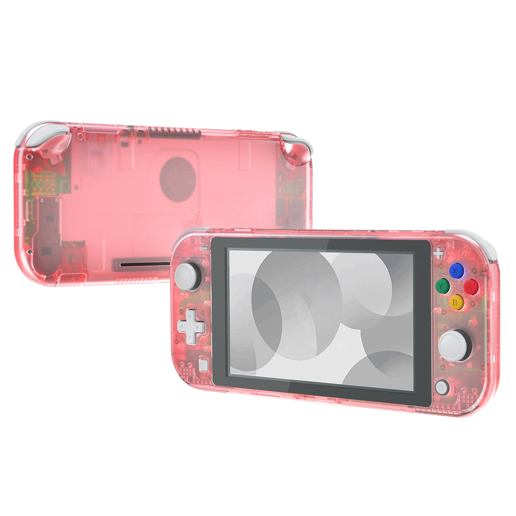 eXtremeRate Cherry Pink DIY Replacement Shell for Nintendo Switch Lite - Custom Controller Housing with Screen Protector | Durable Case Cover for NSL | Perfect for Gaming Enthusiasts & DIY Modders
