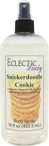 Eclectic Lady Snickerdoodle Cookie Body Spray - 16 oz | Warm Vanilla Cinnamon Scent | Long-Lasting Fragrance Mist for Women | Perfect for Daily Wear, Date Nights & Gifts
