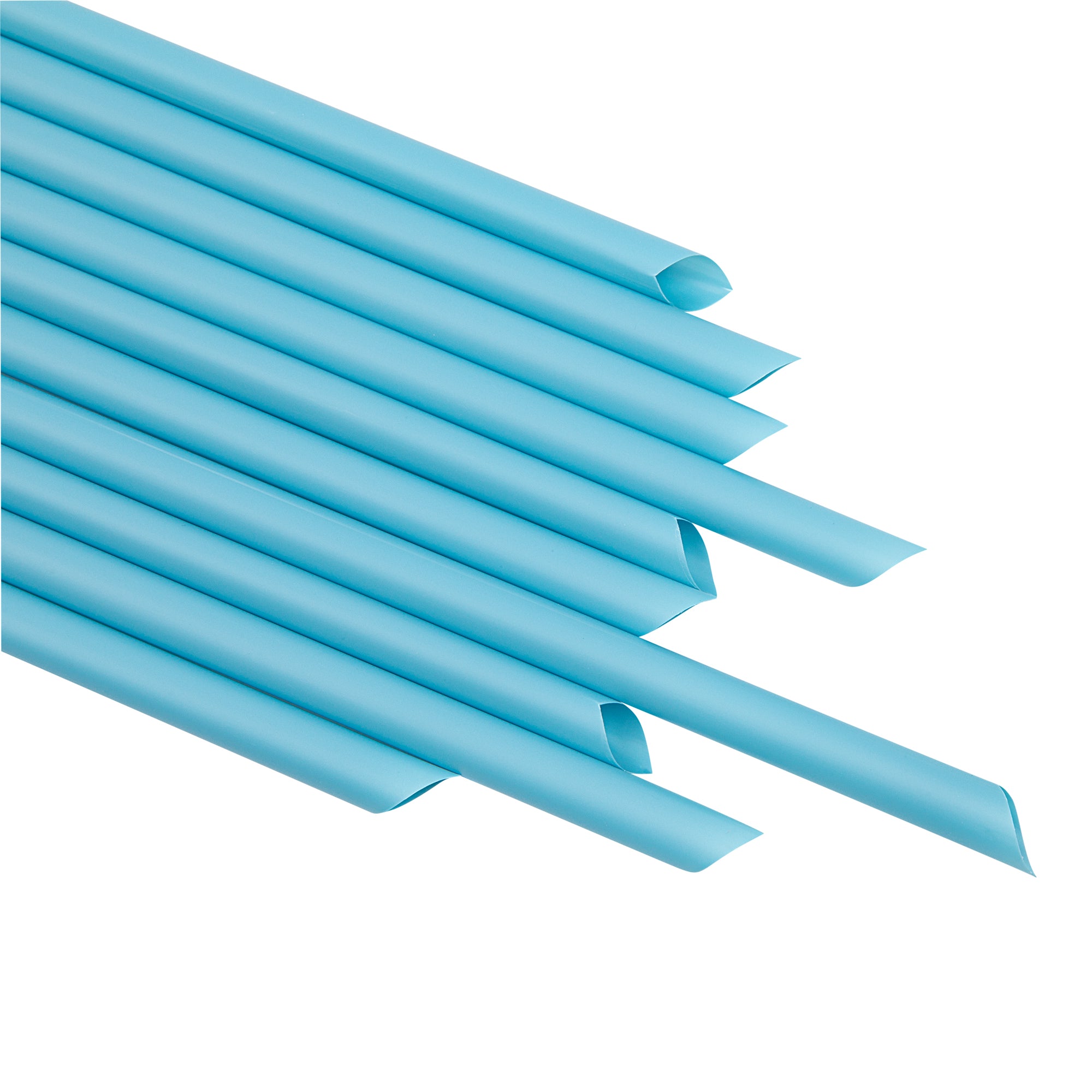 Eco-Friendly Extra Wide Blue PLA Plastic Boba Straws - Compostable, Pointed Tip, 9mm (1000 Count Bulk Box) | Perfect for Bubble Tea, Smoothies, and Cold Drinks