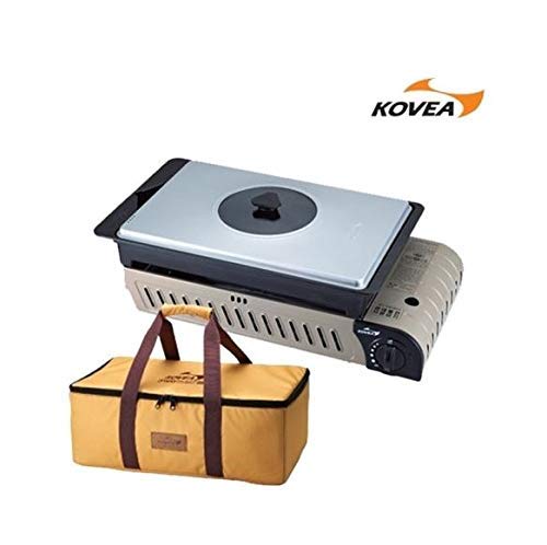 Kovea KG-0904P 3-Way Multi Fuel Camping Stove with Carry Bag - Portable Outdoor Cooking for Camping, Hiking & BBQ | Compact Gas Stove for Backpacking, Picnics & Emergency Preparedness