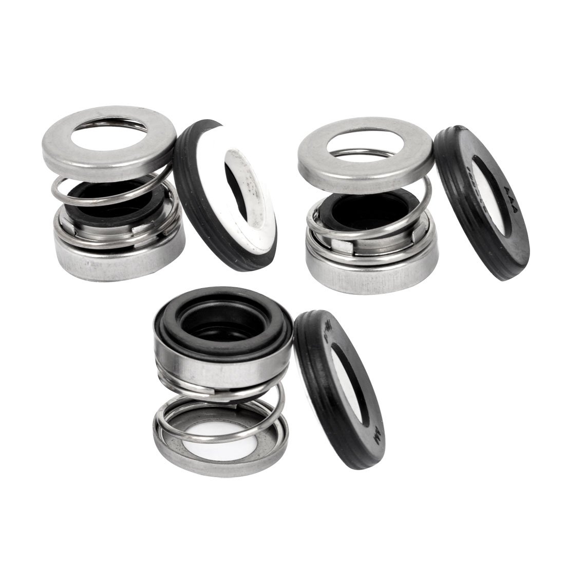 12mm Internal Spring Mechanical Pump Seal - Ruilogod Rubber Diaphragm Seals (3pcs) - Ideal for Water Pumps, Industrial Machinery & Automotive Applications
