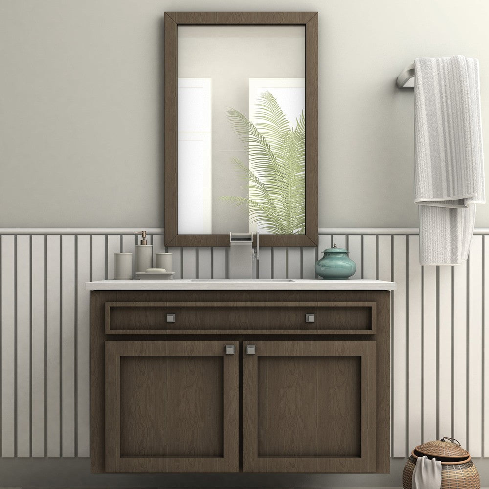 ZLINE Diamond Peak Waterfall Bathroom Faucet - Brushed Nickel Finish - Modern Bathroom Sink Faucet with High Arc Spout - Perfect for Spa-Like Bathroom Renovations and Luxury Home Upgrades (DMP BF BN)