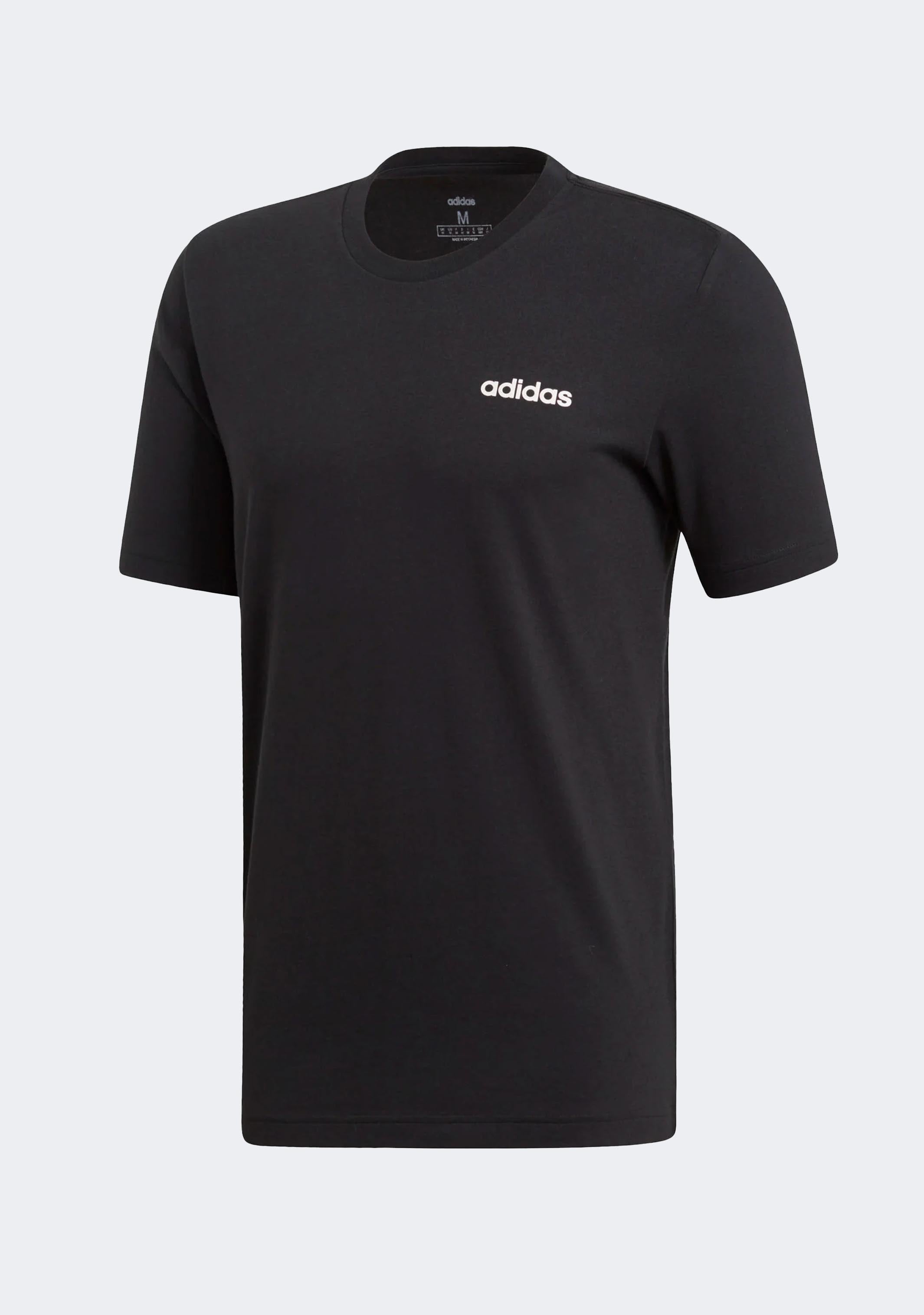 Adidas Men's Essential Plain T-Shirt - Soft Cotton Crewneck Tee for Casual Wear, Gym & Everyday Outfits