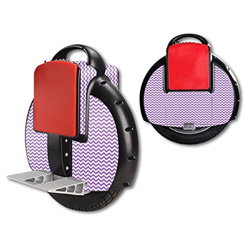 MightySkins Airwheel X3 Self Balancing Electric Unicycle Scooter Skin Wrap Cover - Lavender Chevron Design | Protective Sticker for Commuting & Outdoor Adventures
