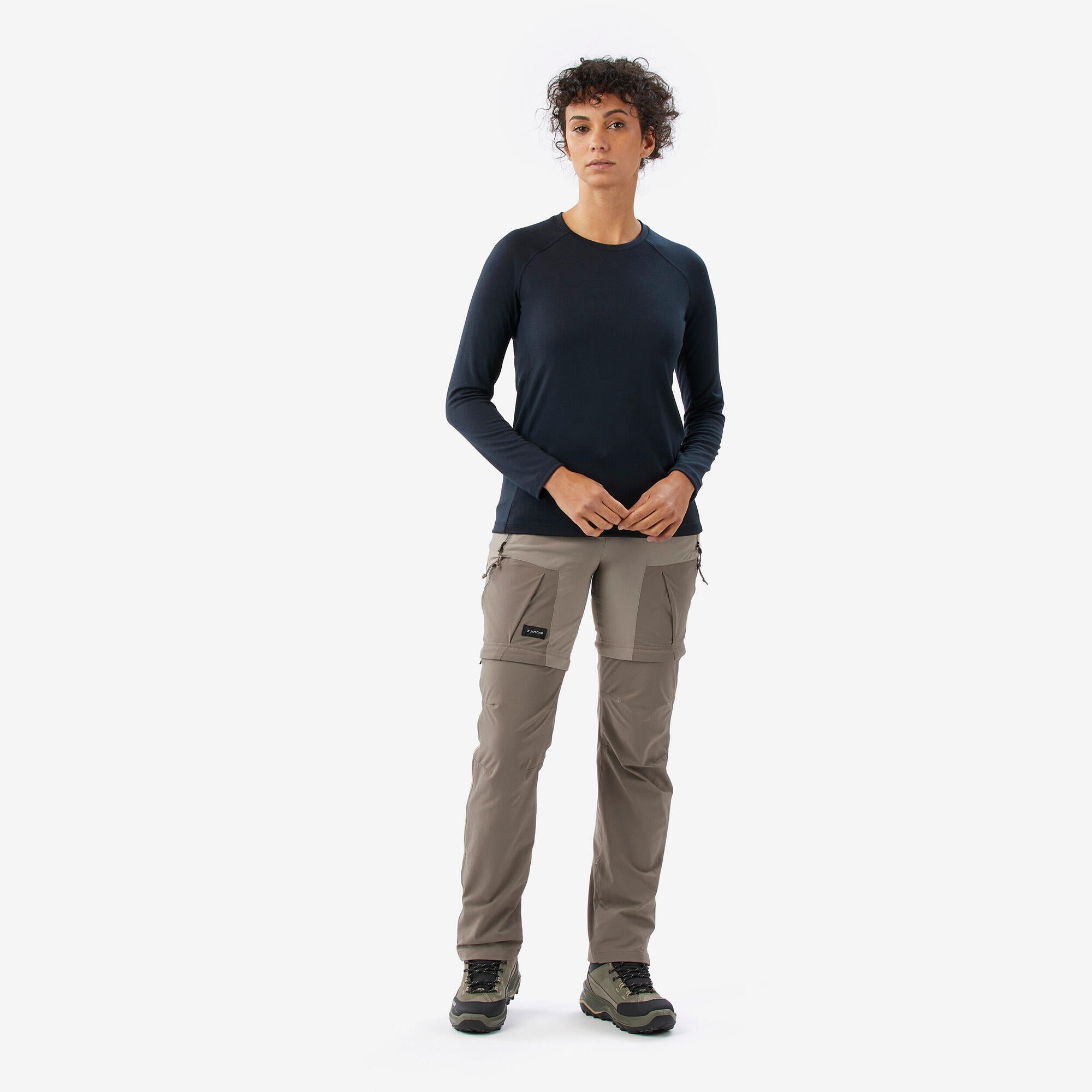 Simond Women's Merino Resist Long Sleeve T-Shirt - Soft Wool Base Layer for Hiking, Skiing & Outdoor Activities