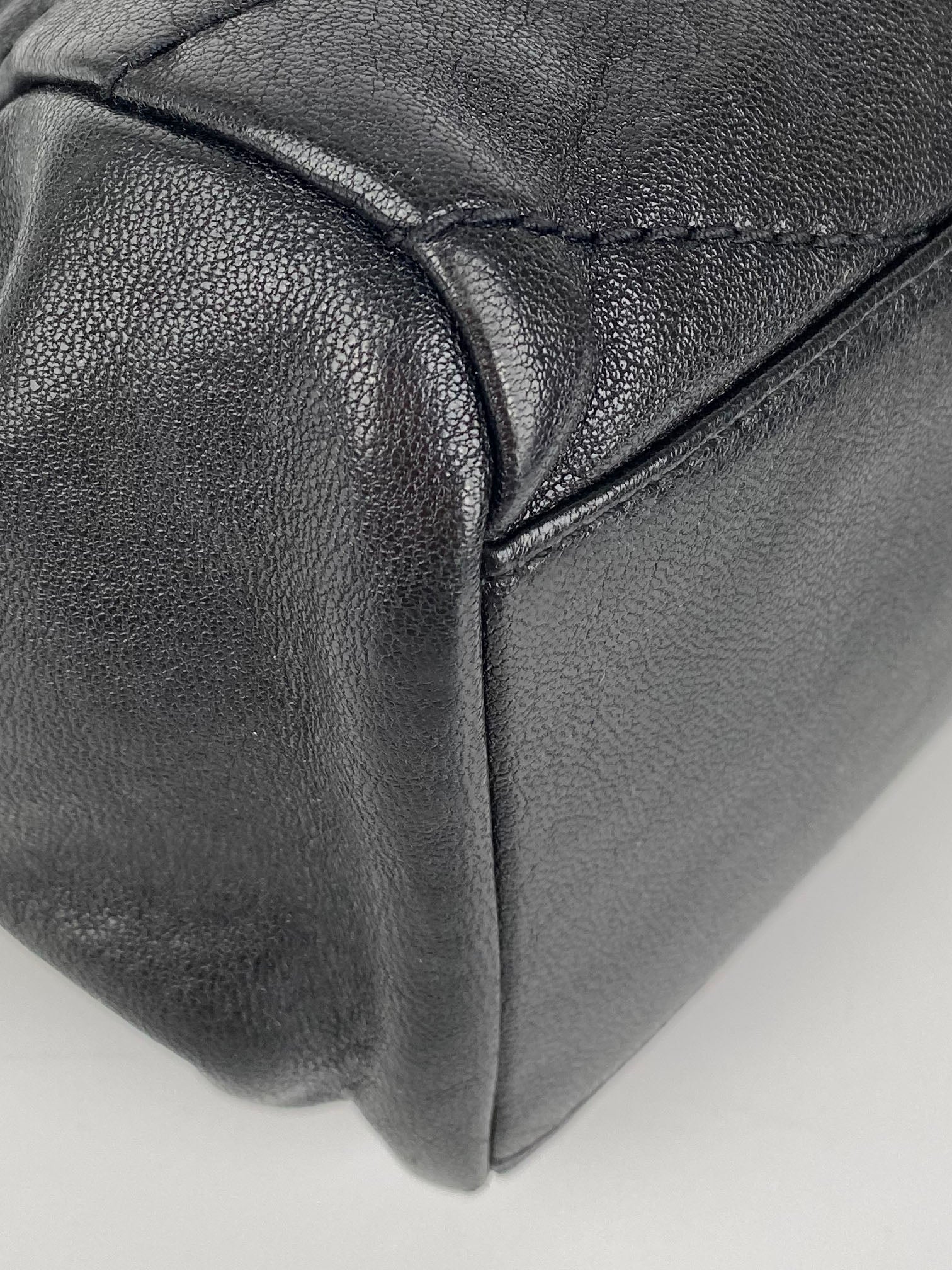 Saint Laurent Black Crinkled Leather Nolita Bag - Luxury Designer Handbag for Women | Perfect for Evening Events, Parties & Date Nights