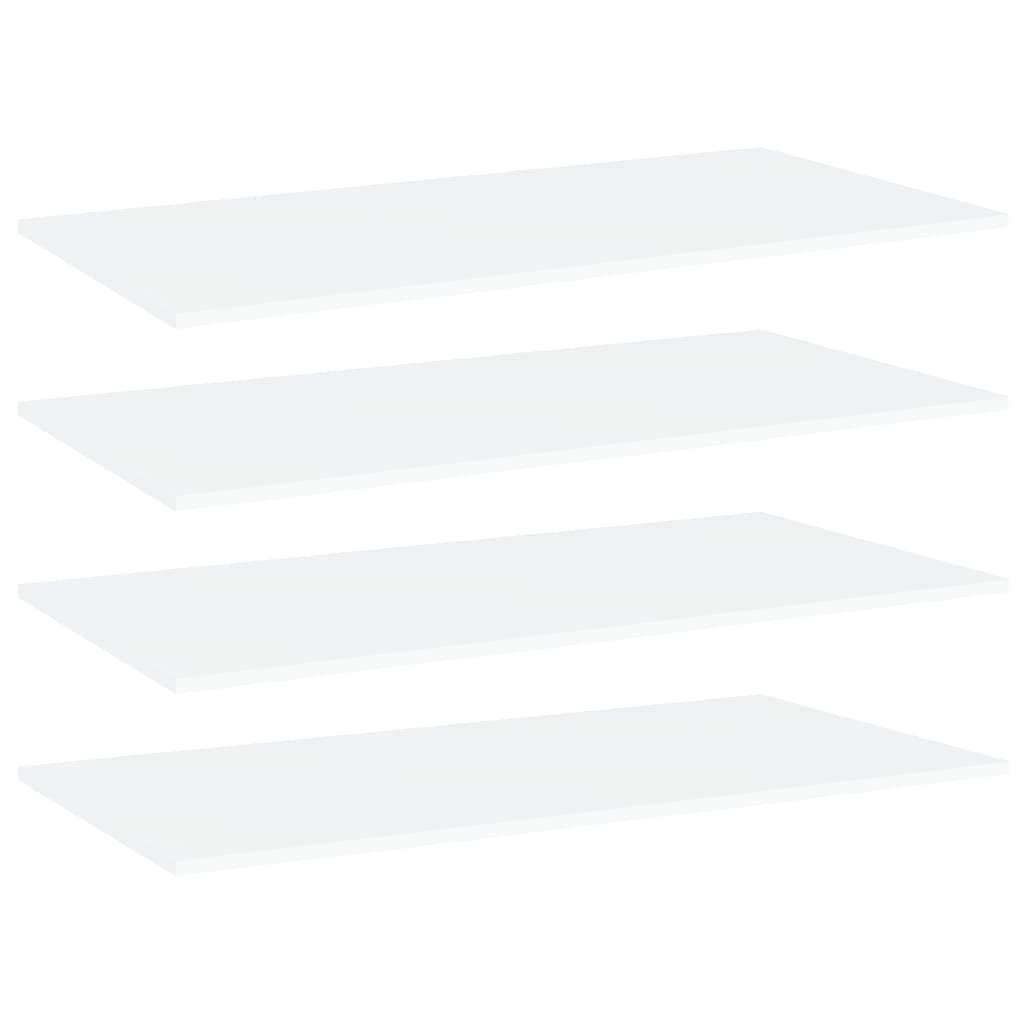 4-Pack White Chipboard Bookshelf Replacement Boards - 39.4
