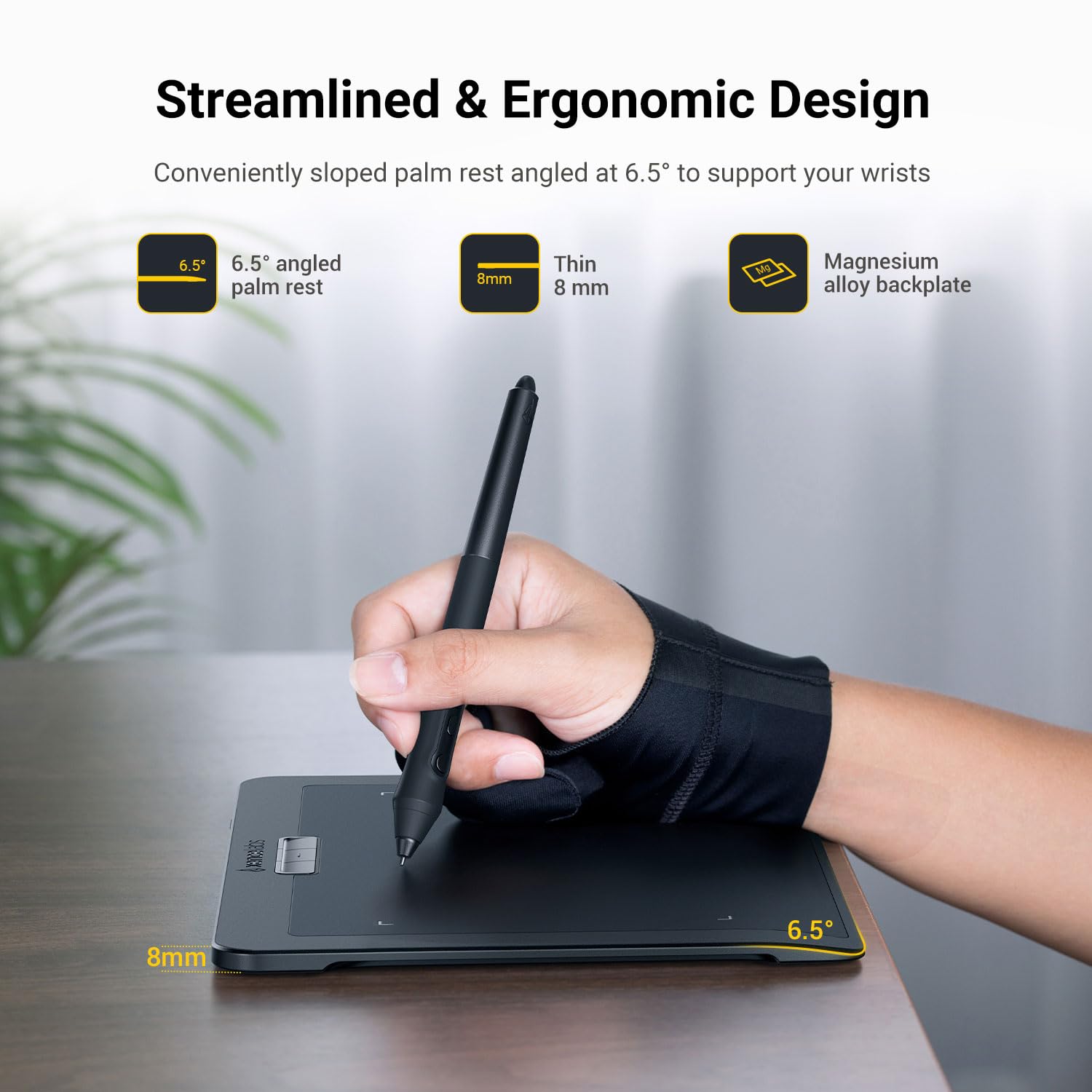 Xencelabs Small Professional Graphics Drawing Tablet - 8 Inch Battery-Free Pen Display with 2 Stylus Pens, 16:9 Aspect Ratio - Compatible with Windows, Mac, Linux & ARM (Perfect for Digital Art, Animation & Graphic Design)
