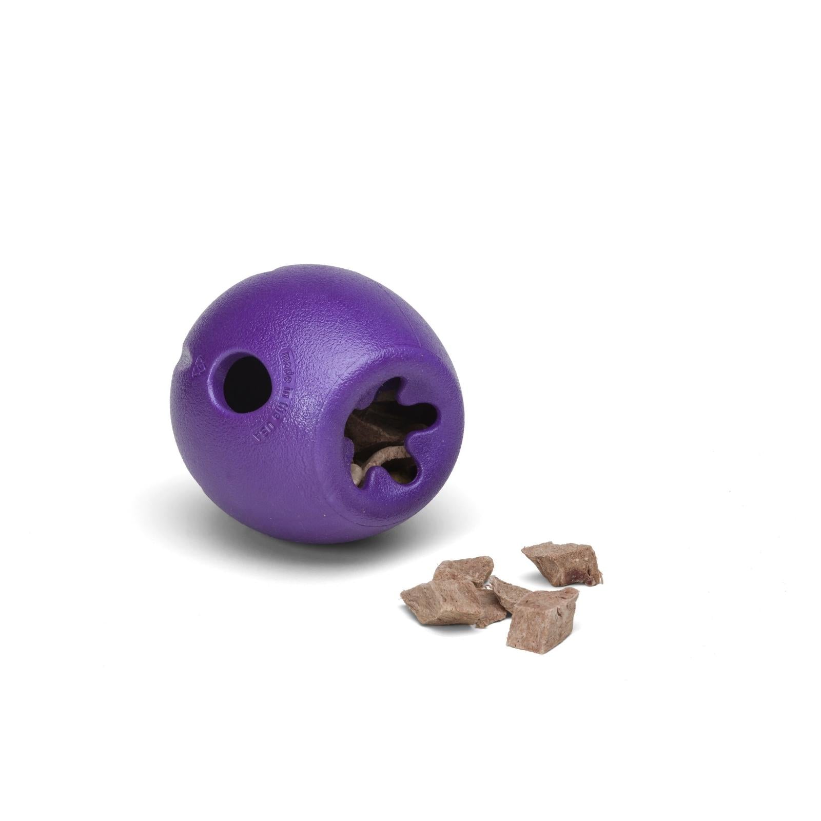 West Paw® RUMBL Dog Toy - Orange Treat Dispenser & Chew Toy for Large Dogs - Perfect for Interactive Play & Training Sessions