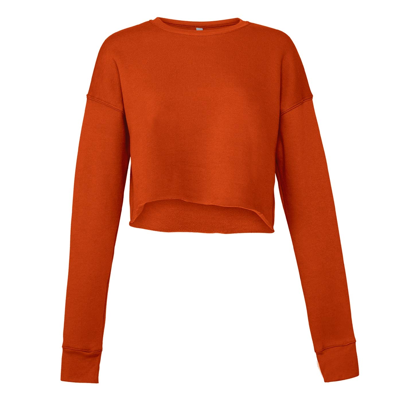 Bella Canvas Women's Cropped Crew Fleece Sweatshirt - Soft & Cozy Fleece Pullover for Women | Perfect for Casual Wear, Lounge & Street Style Fashion