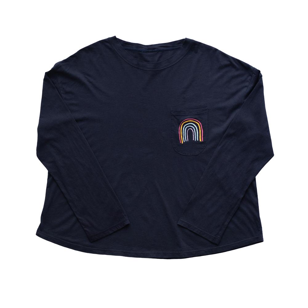 Over The Rainbow Women's Sleepwear Top - Soft Cotton Pajama Shirt for Comfortable Nights & Lounge Wear - Perfect for Bedtime, Relaxing at Home, and Sleepovers
