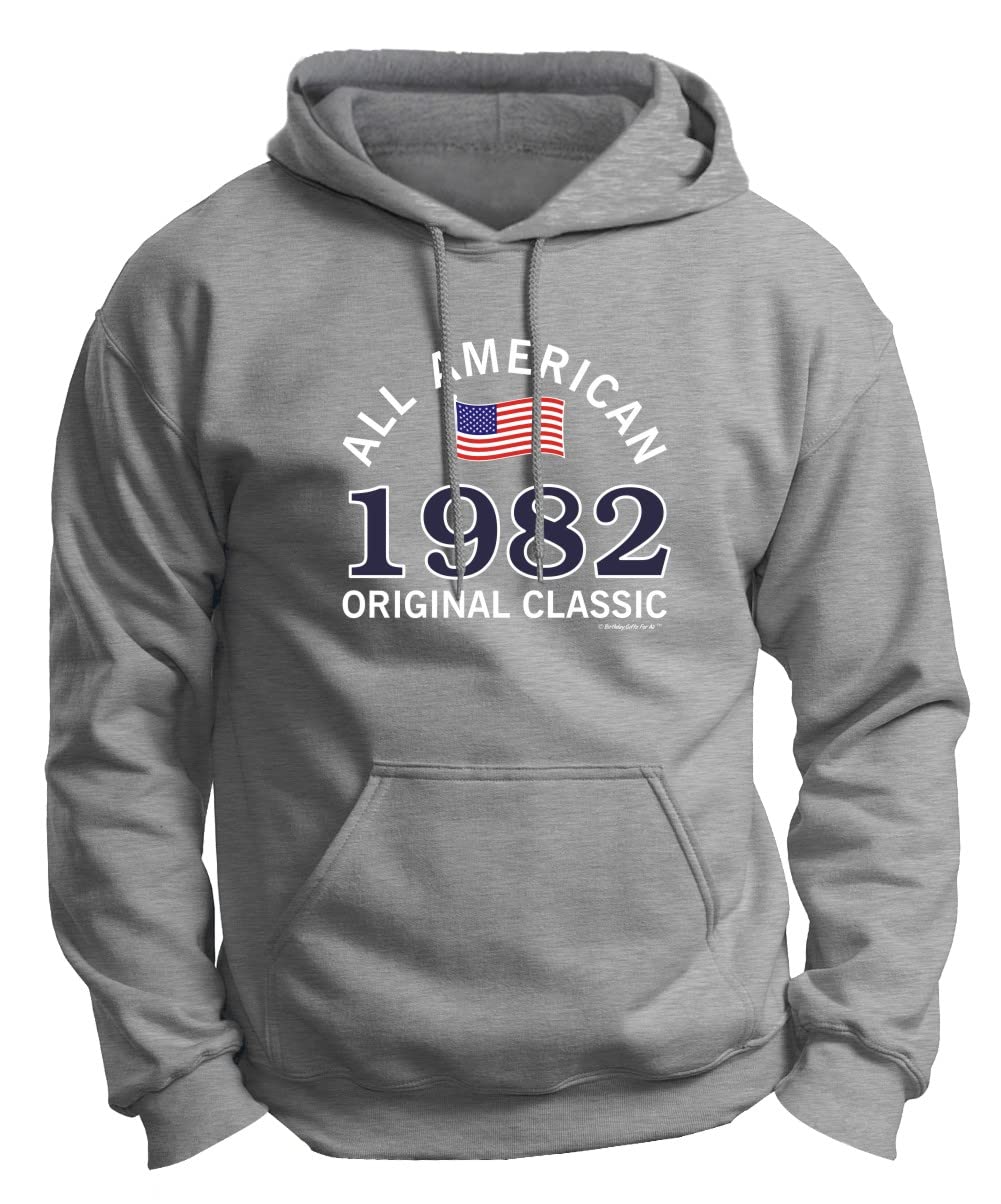 1982 All American Classic 40th Birthday Gifts Premium Hoodie Sweatshirt - Perfect for Milestone Celebrations & Casual Wear