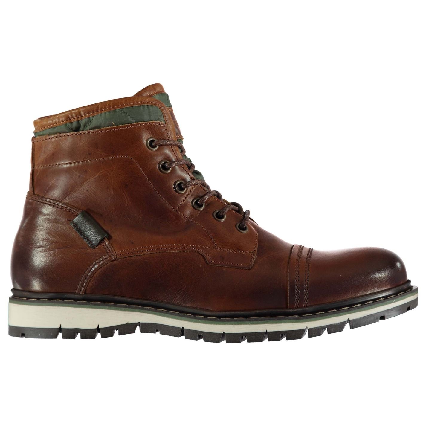 Firetrap Men's Aubin Mess Boots - Waterproof Leather Hiking & Walking Shoes for Outdoor Adventures & Casual Wear