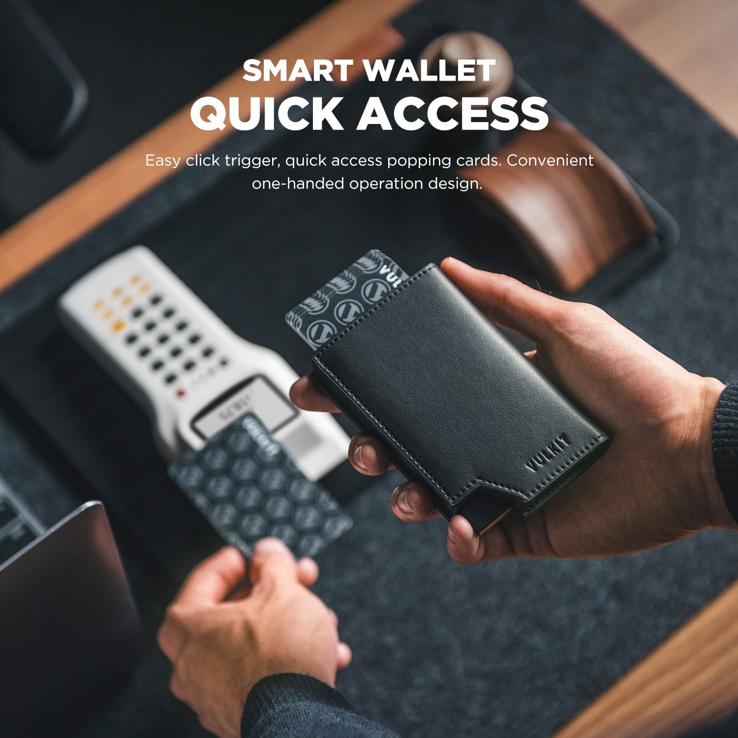 VC402 Patented Slim RFID Blocking Card Holder with Banknote Compartment & Secure Magnetic Closure - Perfect for Travel, Business & Everyday Wallet Organizer
