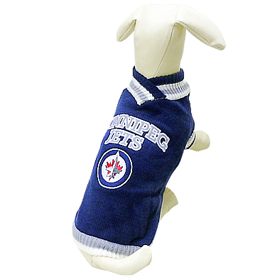 Winnipeg Jets NHL Dog Sweater - Officially Licensed Pet Apparel for Cold Weather & Game Day Outfits