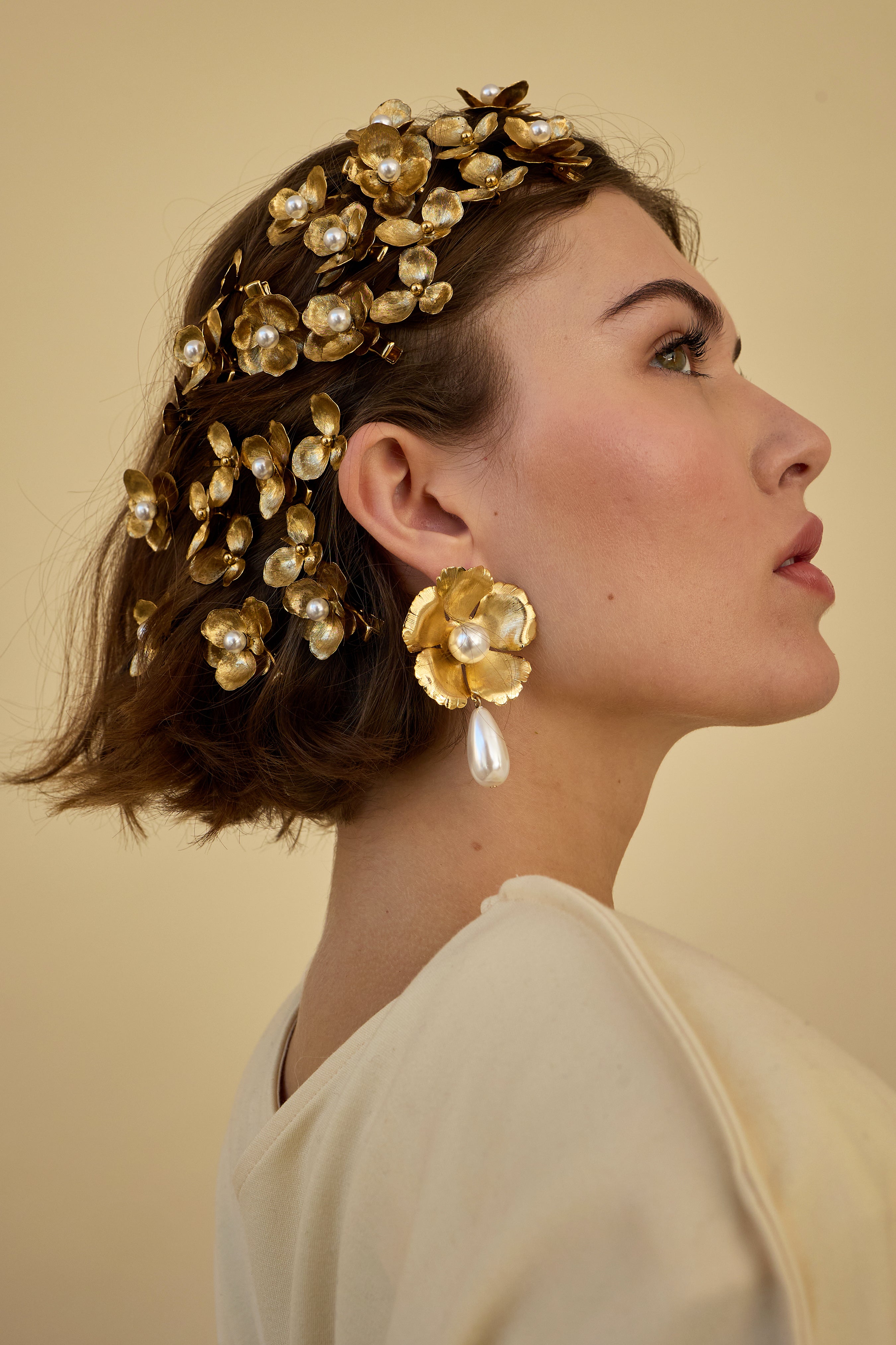 Eden Pearl Teardrop Earrings for Women - Elegant Dangle Pearl Jewelry for Wedding, Party & Special Occasions