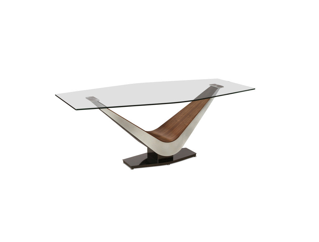 ELITE MODERN Victor Dining Table - Solid Wood Modern Kitchen Table for 6 - Elegant Home Dining Furniture for Family Gatherings & Dinner Parties