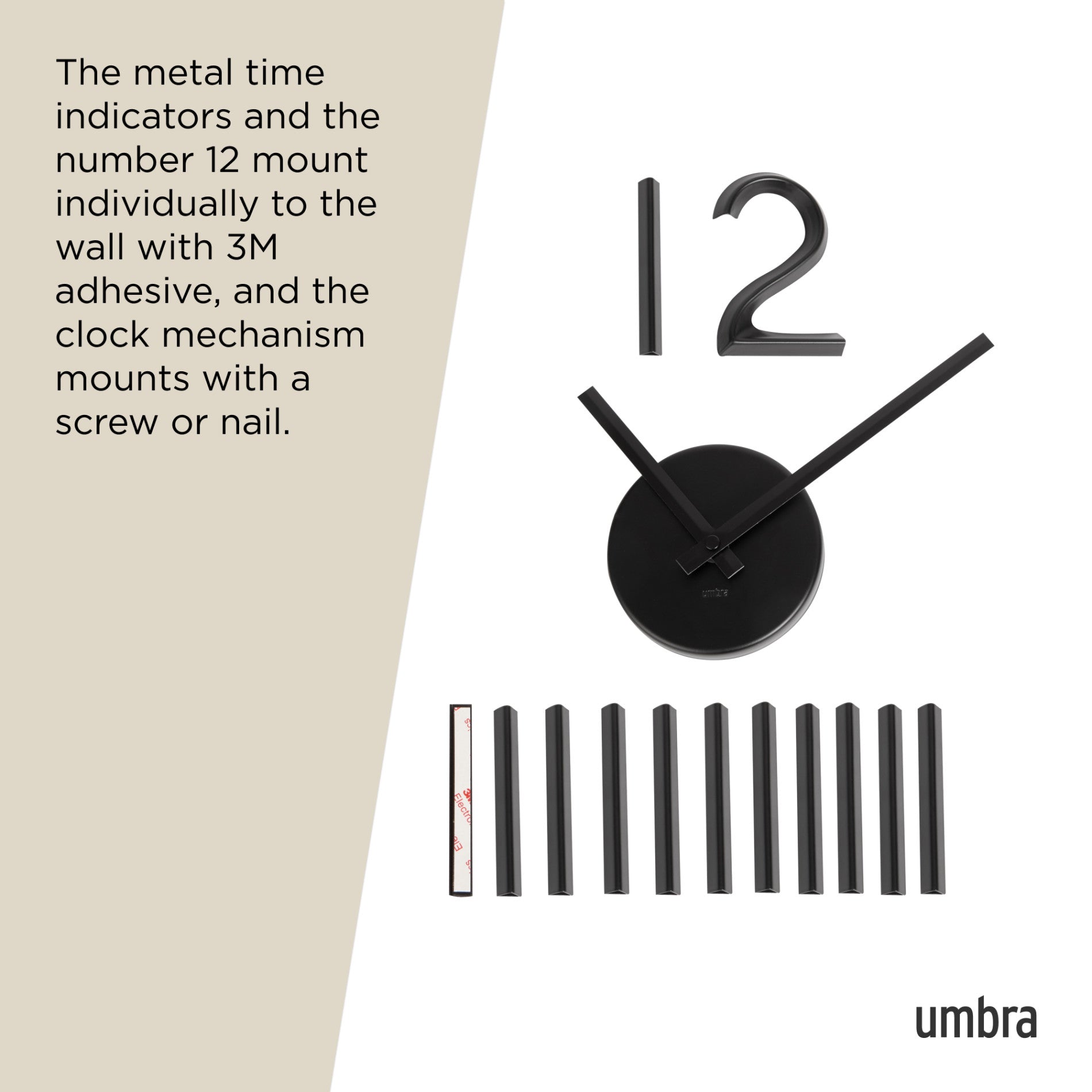 Blink Wall Clock - Silent Non-Ticking Modern Round Clock for Home, Office & Classroom - Battery Operated, Easy to Read Design