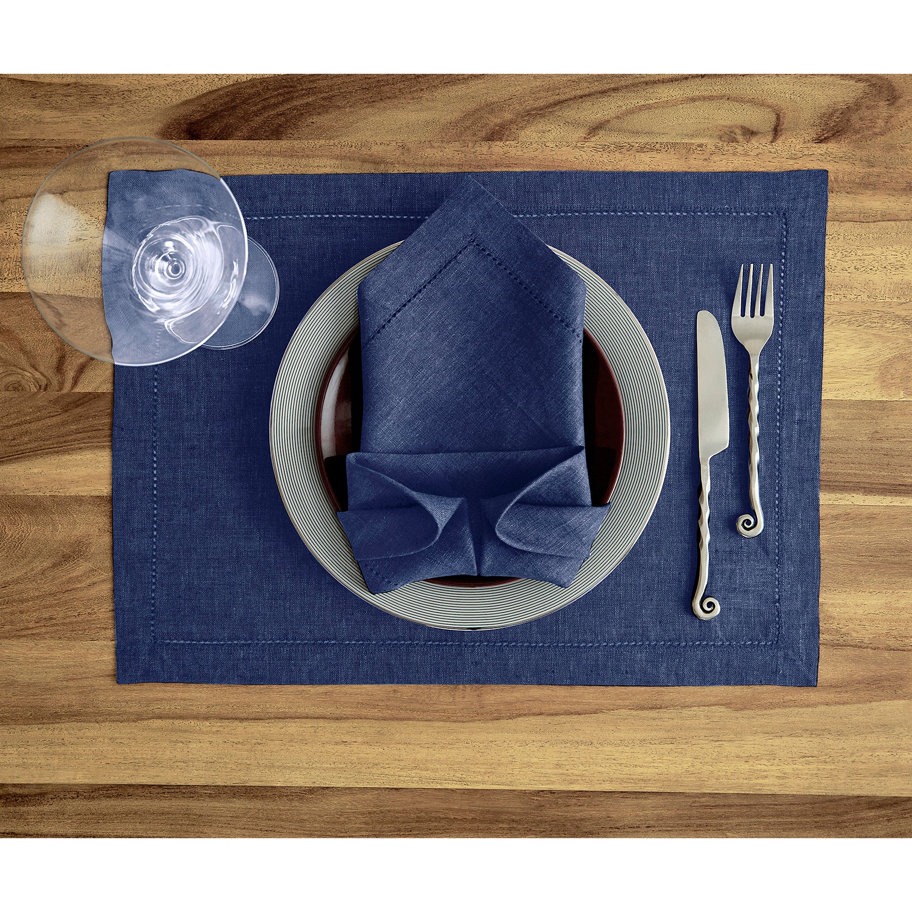 Premium Milan Napkins Set of 4 - 100% Cotton Decorative Table Napkins for Fine Dining, Dinner Parties & Holiday Table Settings
