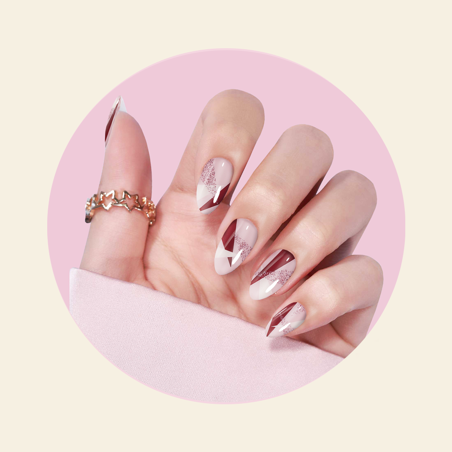 SEMI CURED GEL NAIL STICKERS - Celestial Design | Long-Lasting DIY Nail Art Decals | Perfect for Home Manicures & Special Occasions