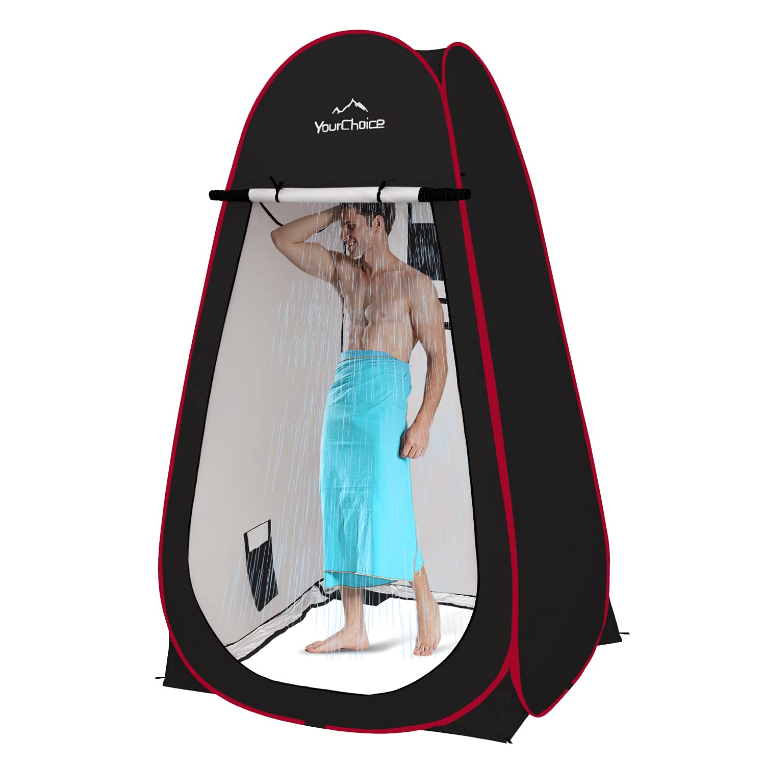 6.89FT Oversized Pop Up Privacy Tent for Camping - Portable Shower Changing Room & Outdoor Toilet Shelter | Perfect for Beach, Hiking, and Backpacking Trips