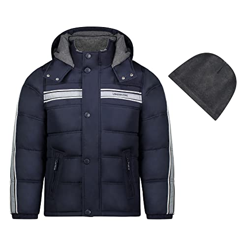 Navy With Grey Stripe