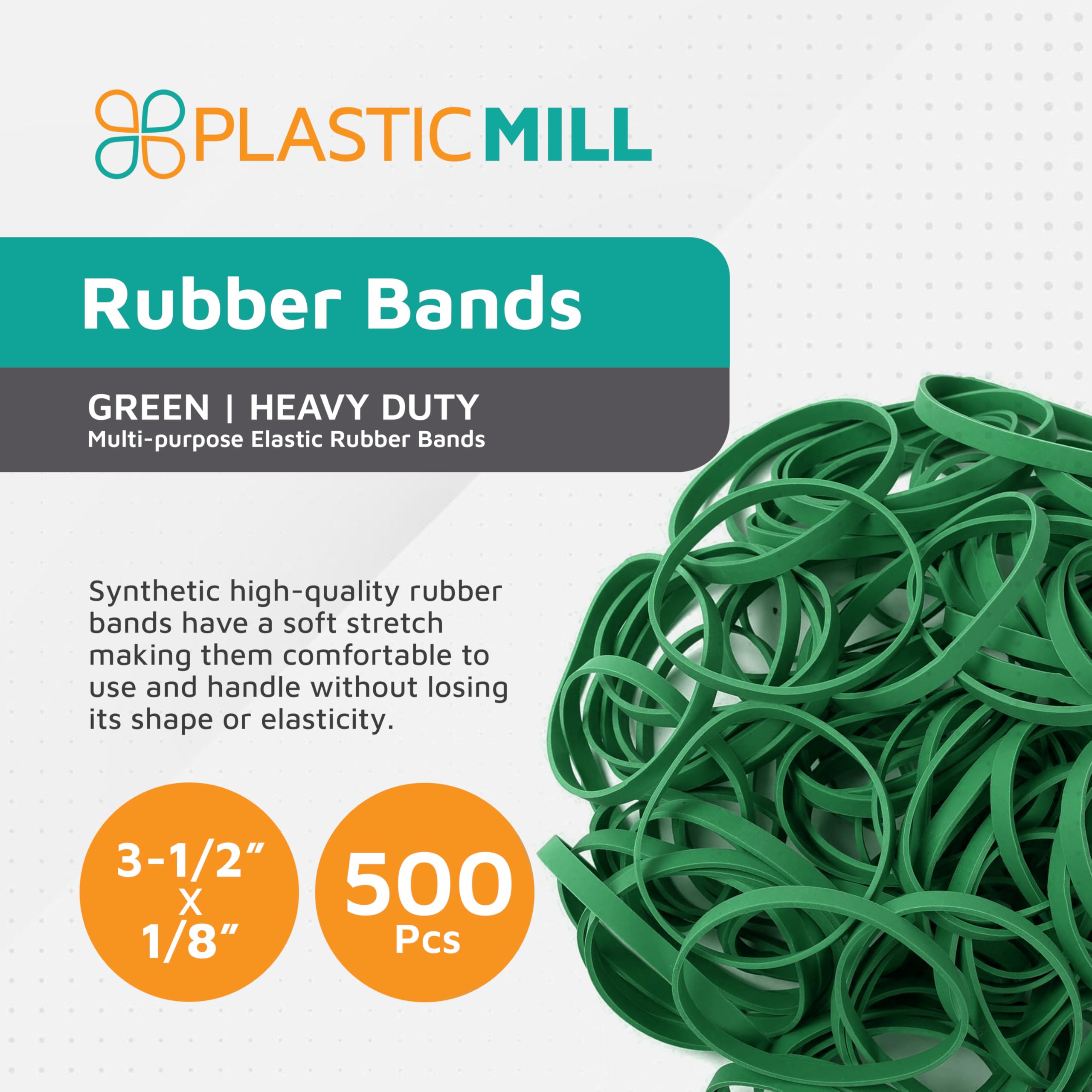 Premium #33 Green Rubber Bands - 3.5