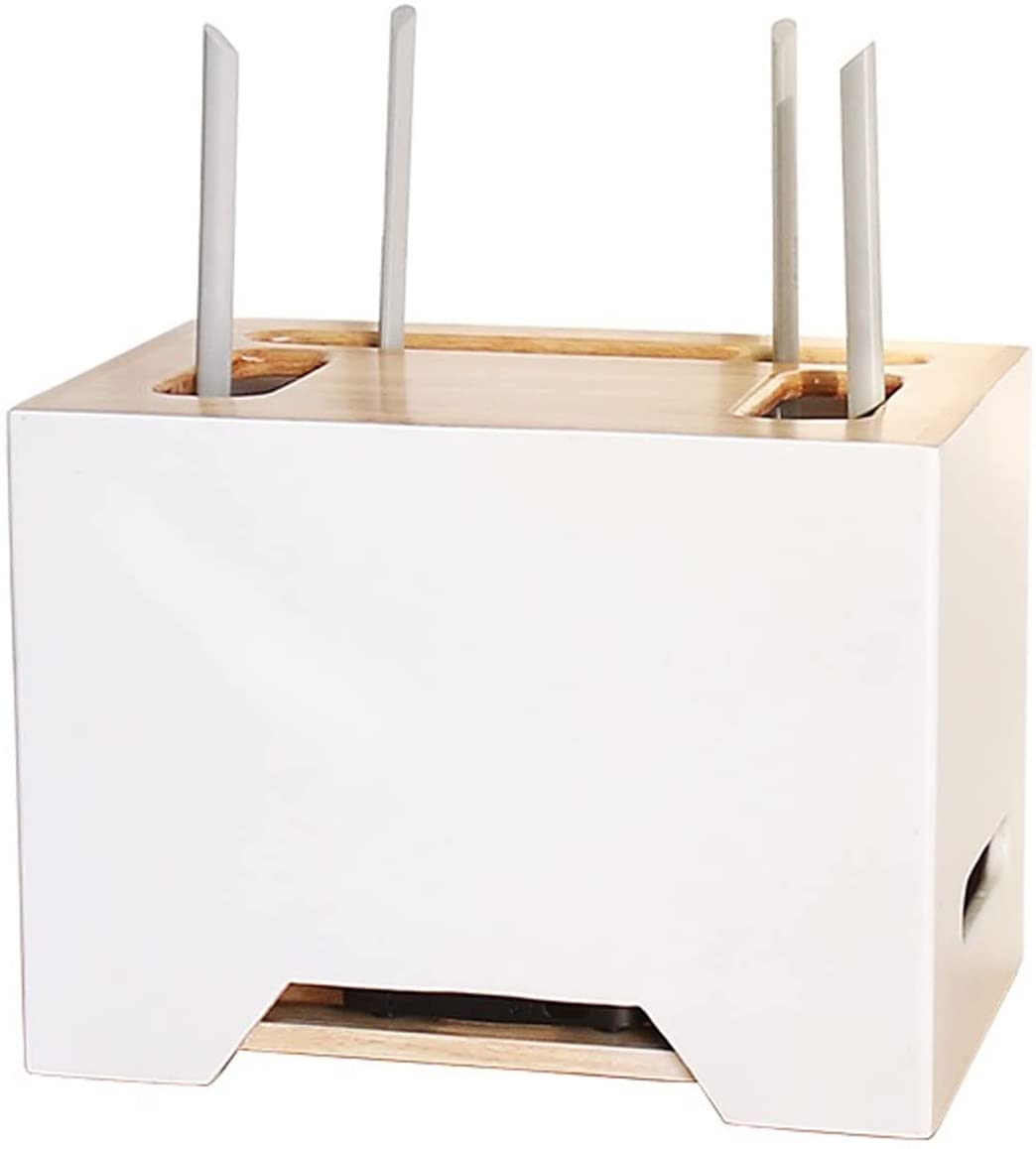 ASFD Cable Management Box - Cord Organizer for TV, Computer, Router & Desk - Hide Wires & Clutter - Perfect for Home Office, Living Room & Entertainment Center