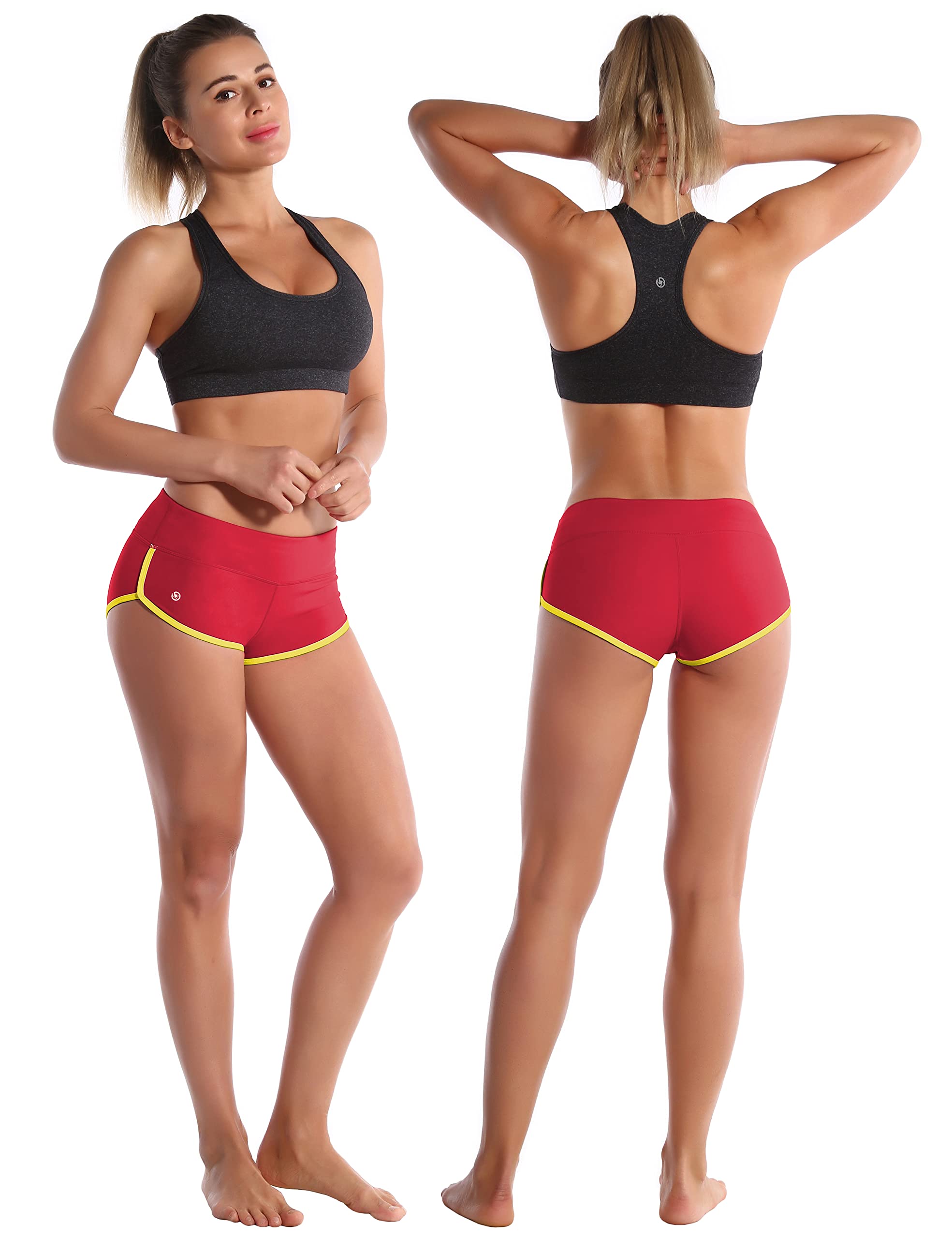 BUBBLELIME Women's Sexy Booty Yoga Shorts - XS to XXL High Waisted Tummy Control Workout Shorts for Running, Fitness & Active Wear - Moisture Wicking & UPF 30+ Sun Protection - Perfect for Yoga, Gym & Outdoor Activities