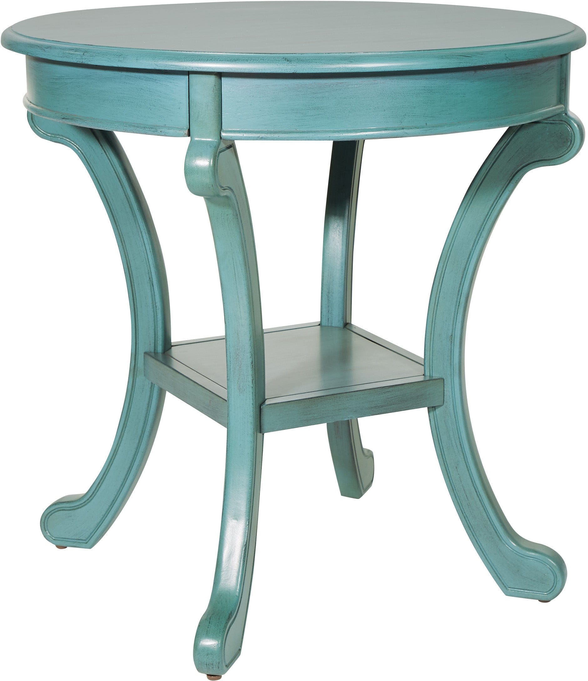 Office Star Vermont Accent Table - Small Side Table with Wood Finish for Living Room, Bedroom & Office Decor [BP VMTAT] - Perfect for Coffee, Books & Lamps
