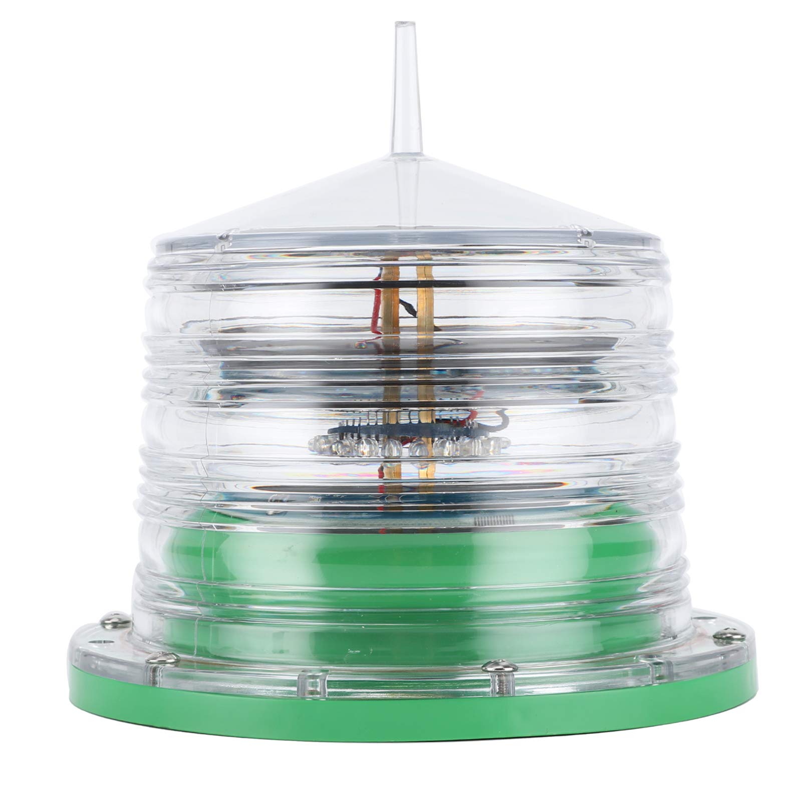 AKOZON IP68 Waterproof Solar Marine Beacon Light - LED Navigation Flashing Floating Light for Boats, Barges & Ships | Perfect for Night Sailing, Dock Lighting & Emergency Signaling