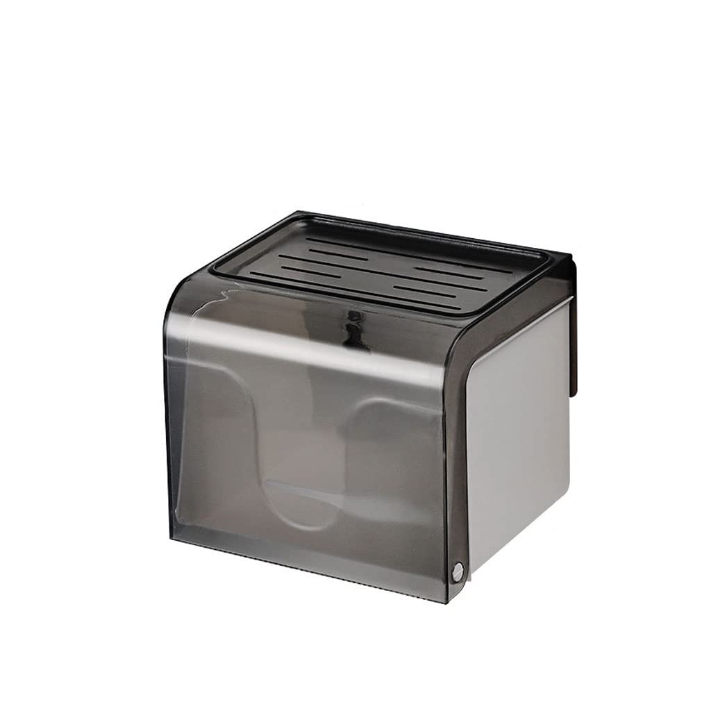 Wall-Mounted Multi-Function Tissue Box Cover Holder - Kitchen, Bathroom & Toilet Paper Towel Storage Dispenser with Hangers | Space-Saving Home Organization for Countertops & Small Spaces