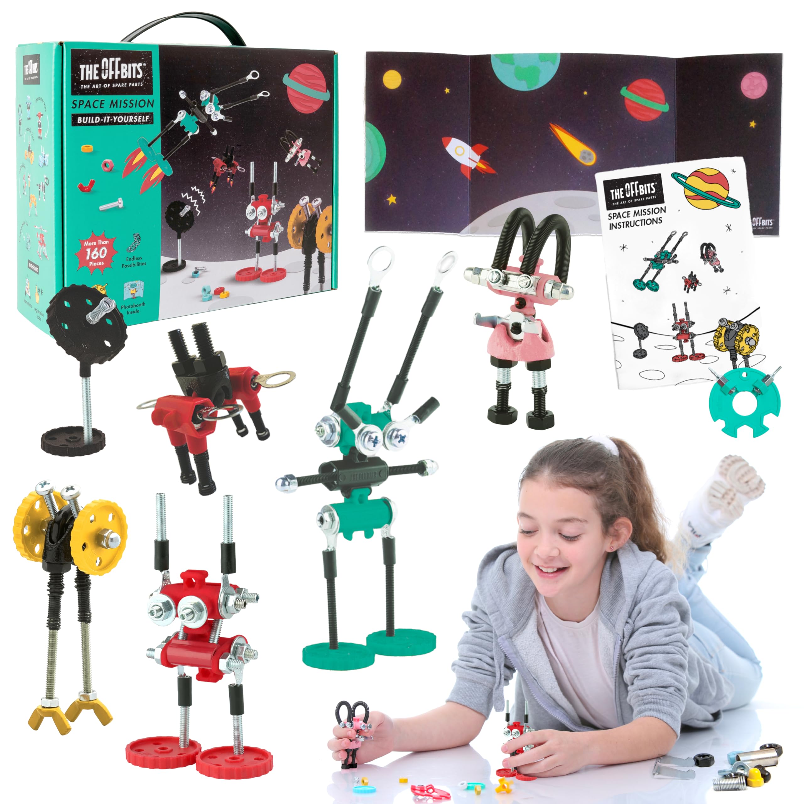 OFFBITS JZ0001 Construction Toy Set - Creative DIY Building Blocks for Kids & Adults - STEM Educational Toy for Engineering & Problem Solving - Perfect for Home, School & Office Playtime