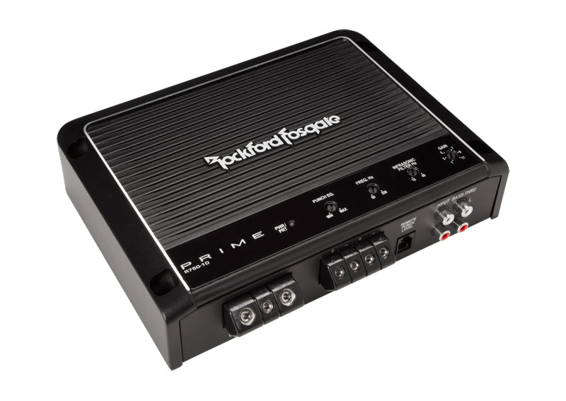 Rockford Fosgate R750-1D 750W Mono Car Amplifier - High Power Bass Boost for Car Audio Systems | Perfect for Trucks, SUVs, and Custom Car Stereo Upgrades