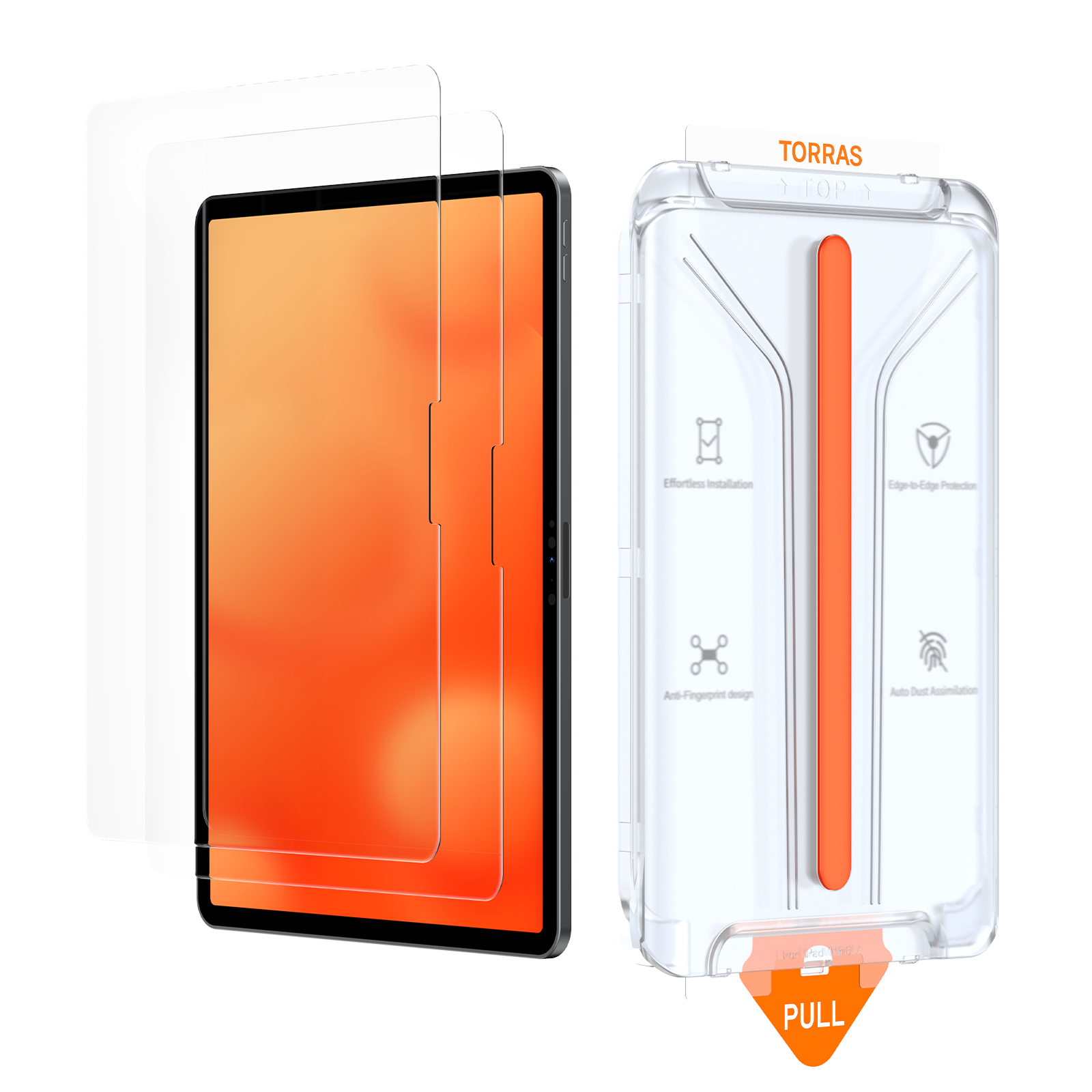 GlassGo Tempered Glass Screen Protector for iPad Mini 6/7 (2021/2022 Model) - Ultra HD Clear, Anti-Scratch, Bubble-Free Installation - Perfect for Work, Study, and Entertainment