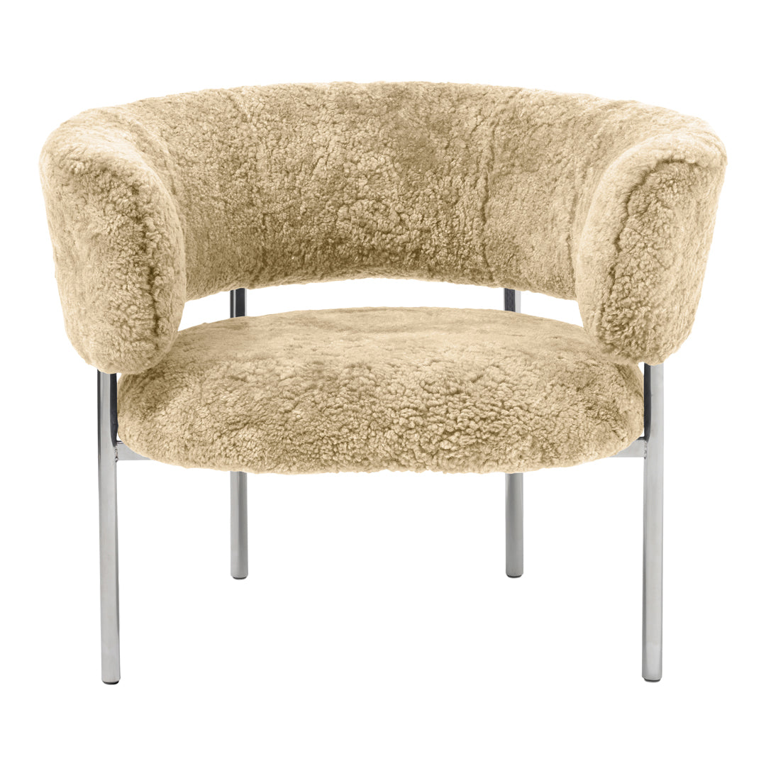 Font Lounge Armchair - Modern Accent Chair for Living Room, Bedroom & Office - Comfortable Upholstered Reading Chair with Soft Fabric - Perfect for Relaxing, Reading & Decorating