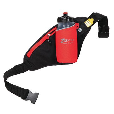 Red Essential Hip Bottle Holster - Hands-Free Water Bottle Carrier for Hiking, Running & Outdoor Activities