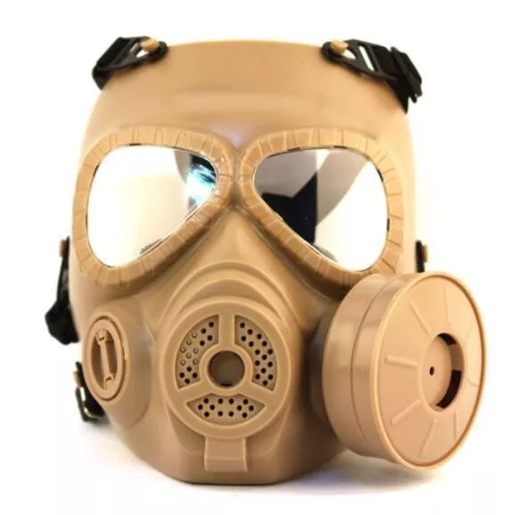 M04 Tactical Gas Mask with Adjustable Strap - Military Grade Protection Against Toxic Fumes & Chemicals for Emergency Preparedness, Airsoft, Paintball & Industrial Safety