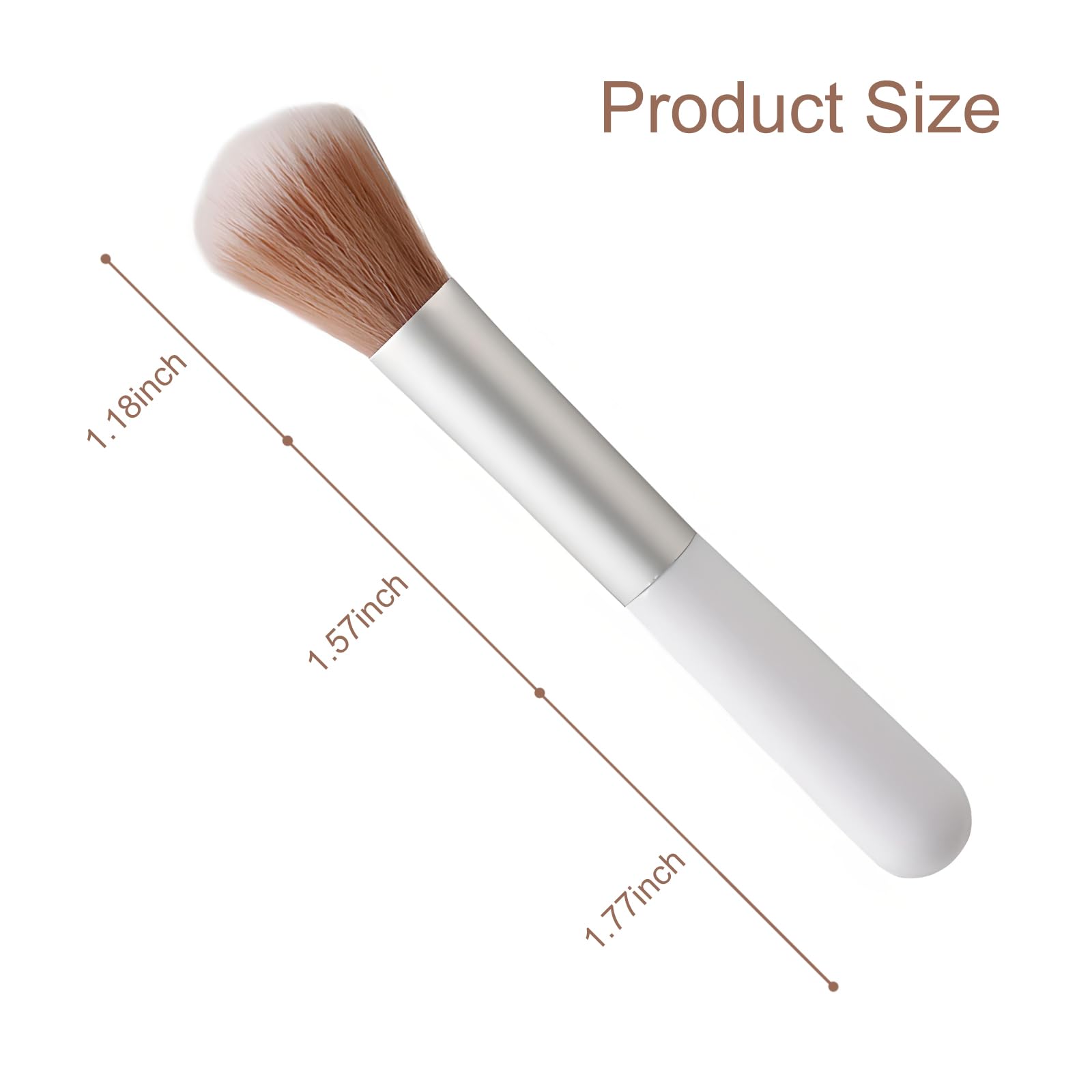 10-Piece Fluffy Makeup Brush Set - Soft Blending, Eyebrow & Powder Brushes with Mushroom-Design Handle - Travel-Friendly Beauty Tools for Professional Makeup Application | Perfect for Home, Travel & On-the-Go Touch-Ups