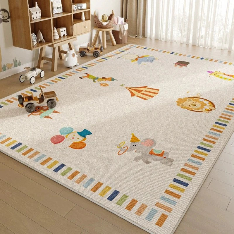 Siena PlayScape Waterproof & Spillproof Baby Nursery Rug - Soft Non-Slip Play Mat for Kids Room, Daycare & Toddler Play Area