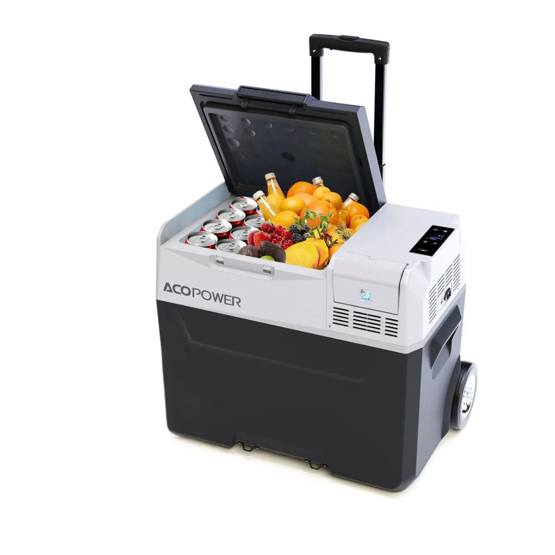 ACOPOWER 40L LiONCooler Smart Pro Portable Fridge - 12V/24V Car Refrigerator, 40 Quart Electric Cooler for Camping, Road Trips, RV, Outdoor Adventures & Home Use