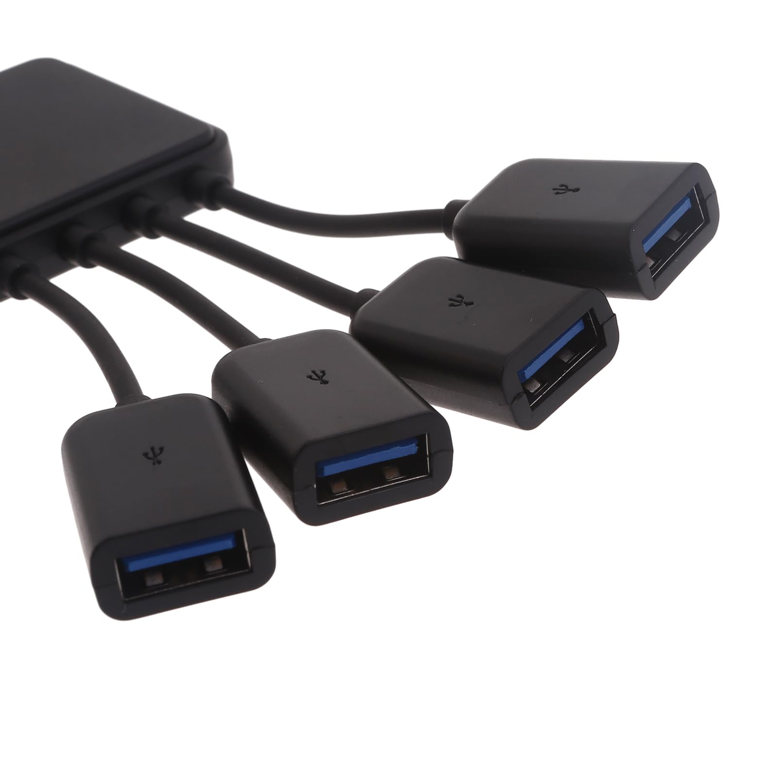 YIGZYCN 4-Port USB 2.0 Hub Splitter Adapter with 90cm Cable - Expand USB Ports for Laptop, Desktop, Flash Drives, Keyboard & Mouse - Perfect for Home Office, Gaming & Workspace Setup
