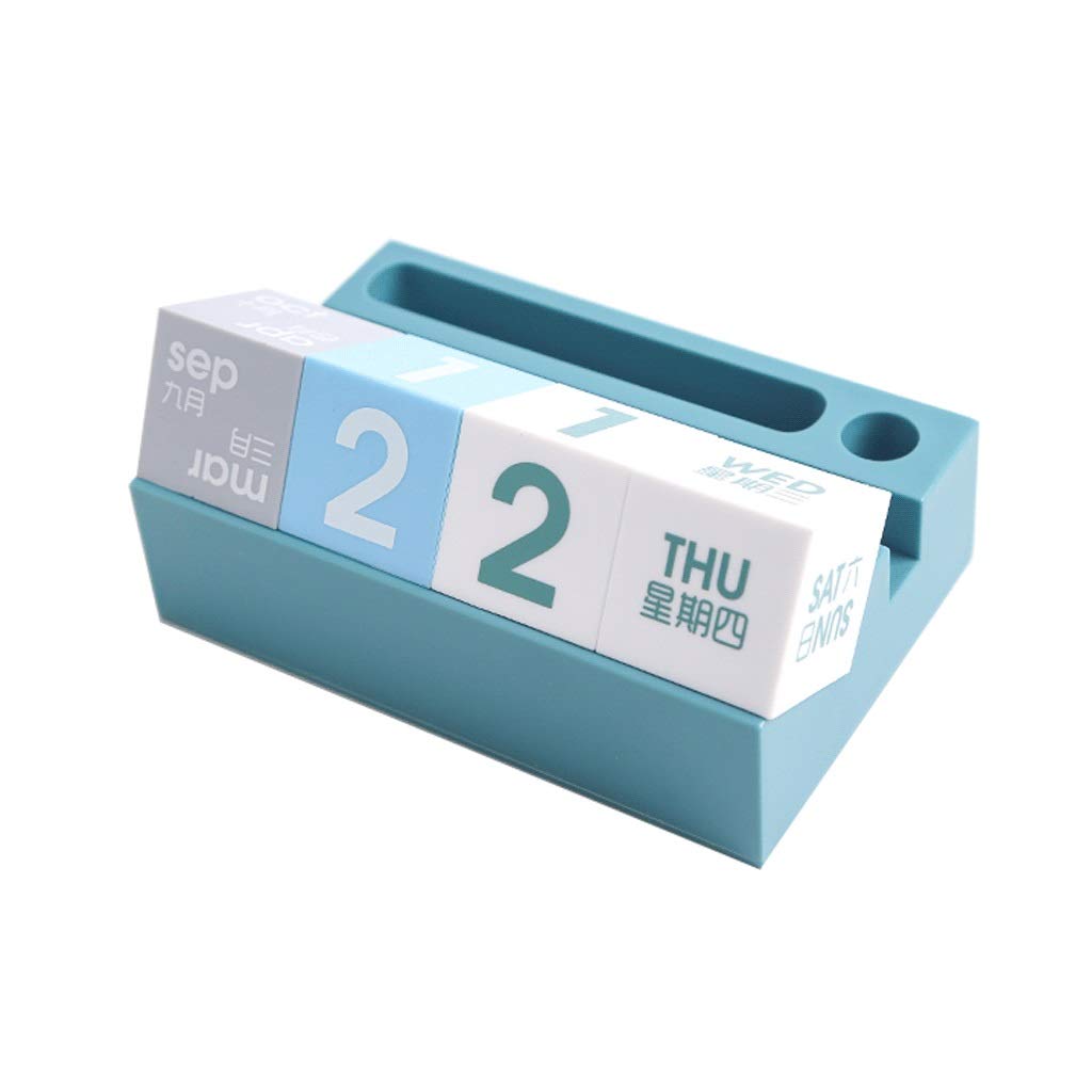 Creative Cubes Perpetual Desk Calendar 2024 - Stylish Office & School Calendar for Home, Desk, or File Cabinet - Small & Large Sizes - Perfect for Productivity & Decoration
