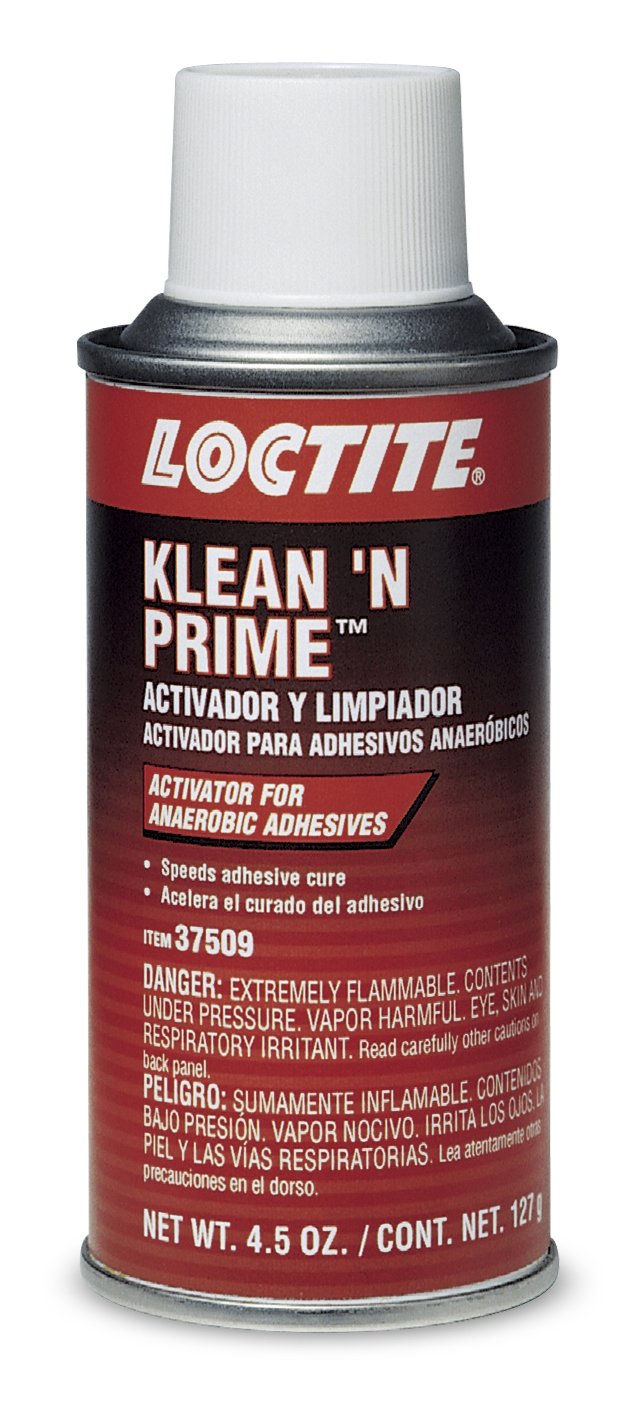 Loctite 37509-6PK Klean 'N Prime Anaerobic Activator - 4.5 oz Aerosol Can (Pack of 6) | Metal Surface Cleaner & Primer for Threadlockers | Perfect for Automotive, Industrial & DIY Projects
