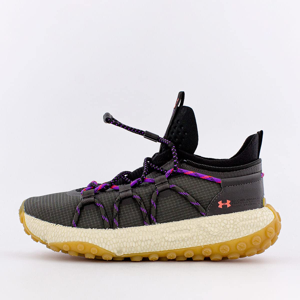 Under Armour UA HOVR Summit Fat Tire Running Shoes for Men - Gray/Black, Size 6.5 | Trail Running, Hiking & Outdoor Workouts